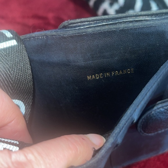 Chanel Black Caviar Leather Double Compact Wallet Vintage Gorgeous Condition - Picture 15 of 15